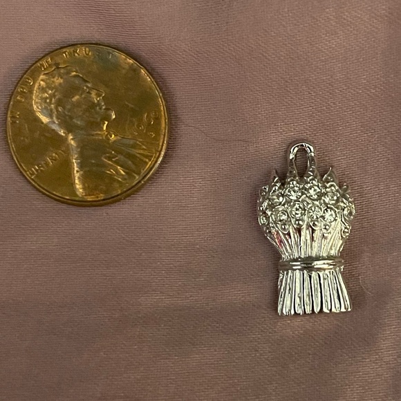 💙💛🤍💚❤️ VINTAGE ORDER OF THE EASTERN STAR SISTER OF RUTH CHARM SILVER - Picture 2 of 4